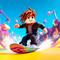 Obby Snowboard Parkour Racing